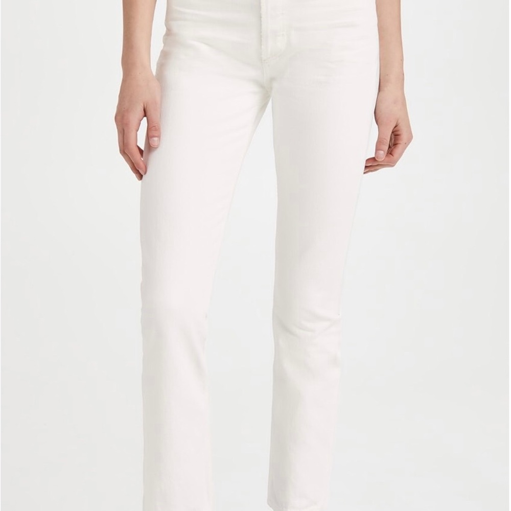 CITIZENS OF HUMANITY CHARLOTTE Button Fly High Rise Copped Straight Leg Jeans 25